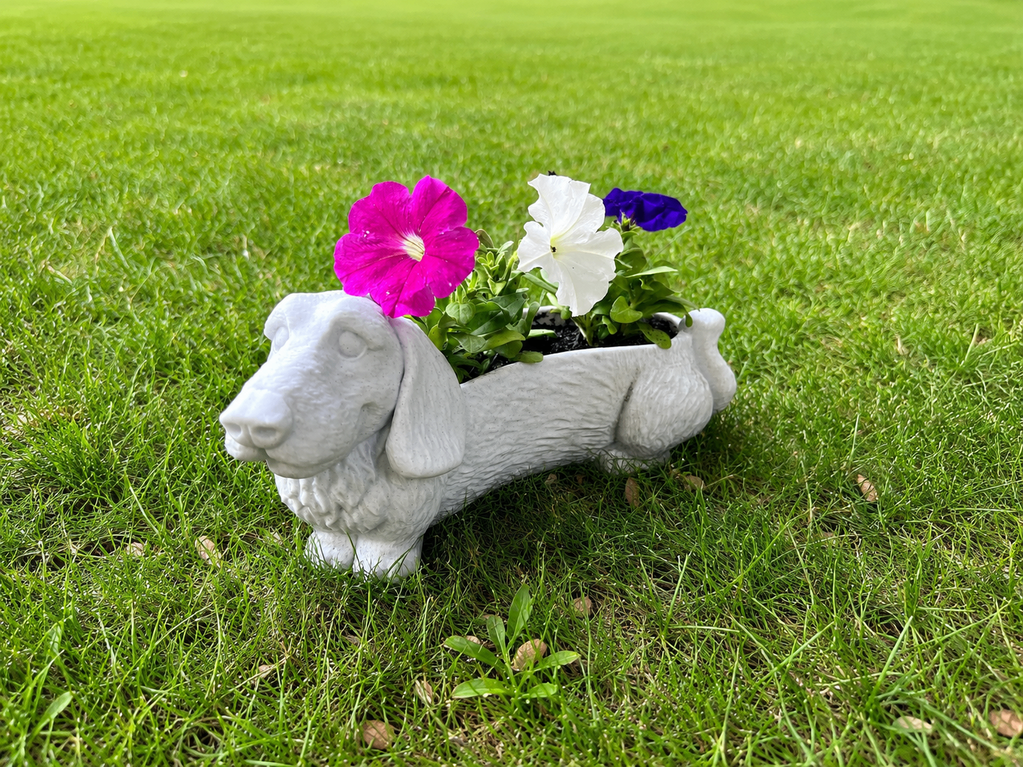 Classic White Dog Pot